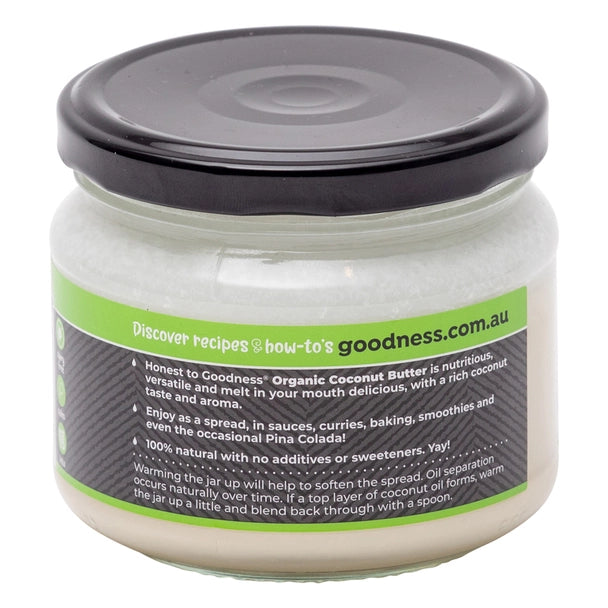 Honest To Goodness Coconut Butter 300g, 100% Pure Creamed Coconut