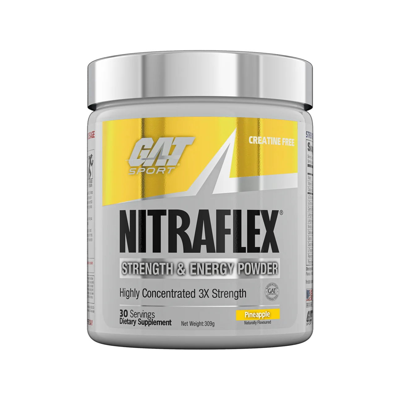 GAT Sport Nitraflex Pre-Workout 30 Serves, Pineapple