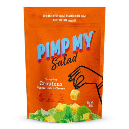 Extraordinary Foods Pimp My Salad Croutons 150g, Vegan Herb & Cheese