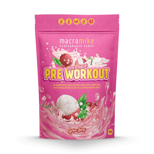 Macro Mike 100% Natural Performance Plant-Based Aminos 300g, Strawberry Lychee Flavour