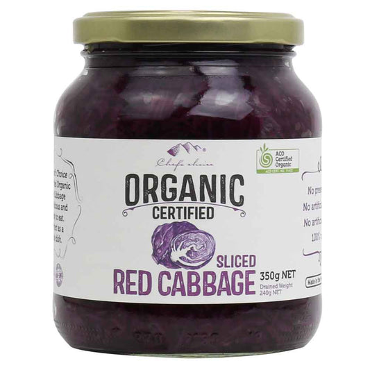 Chef's Choice Red Cabbage Sliced 350g, Ready To Eat!