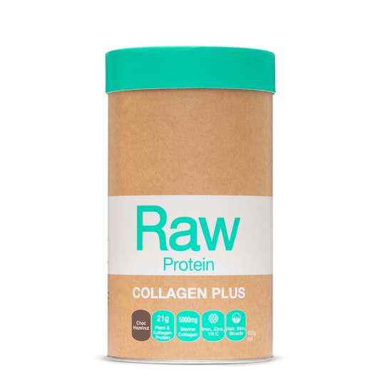 Amazonia Raw Protein Collagen Plus 450g, Chocolate & Hazelnut Flavour