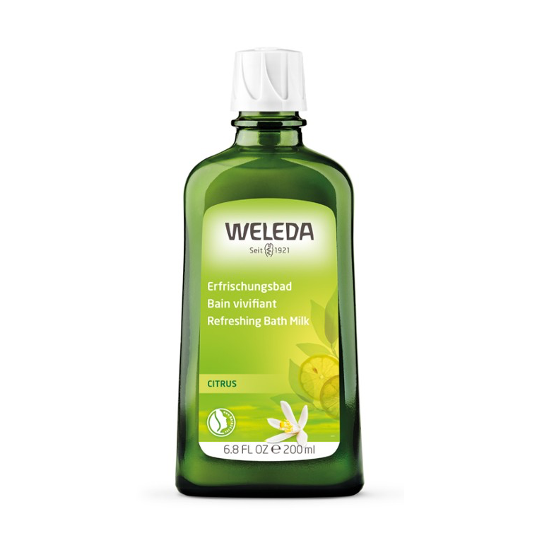 Weleda Refreshing Bath Milk 200ml, Citrus