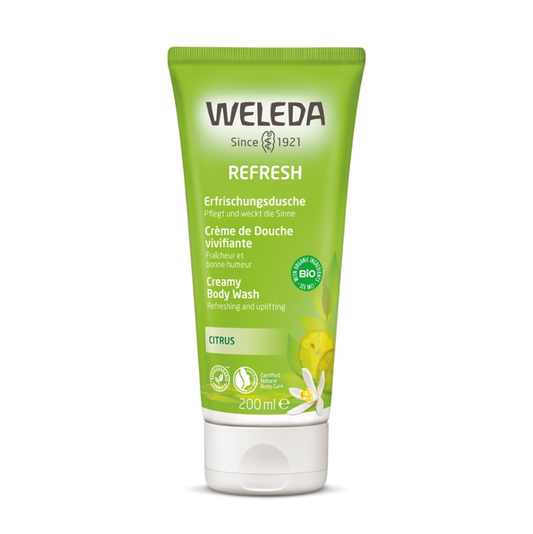 Weleda Refresh Creamy Body Wash 200ml, Citrus