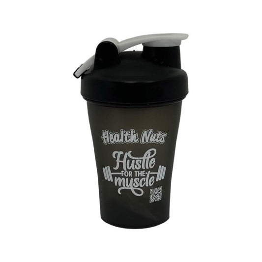 Health Nuts Protein Shaker 400ml, Charcoal Or White