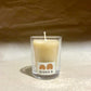 Queen B Pure Australian Beeswax Round Votive Candle In Glass, 15 hour Burn Time