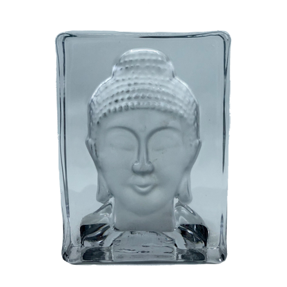 Saltco Buddha Tealight Holder, Glass