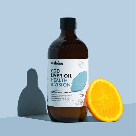 Melrose Organic Cod Liver Oil 500ml, Health & Vision