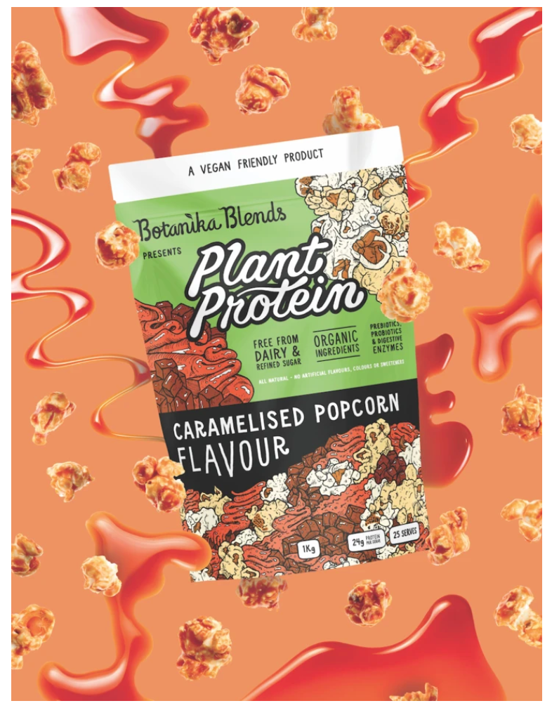 Botanika Blends Plant Protein 40g, 500g Or 1Kg Caramelised Popcorn Flavour