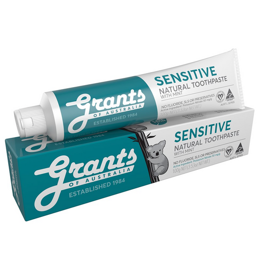 Grants Natural Toothpaste 100g, Sensitive With Mint Flavor