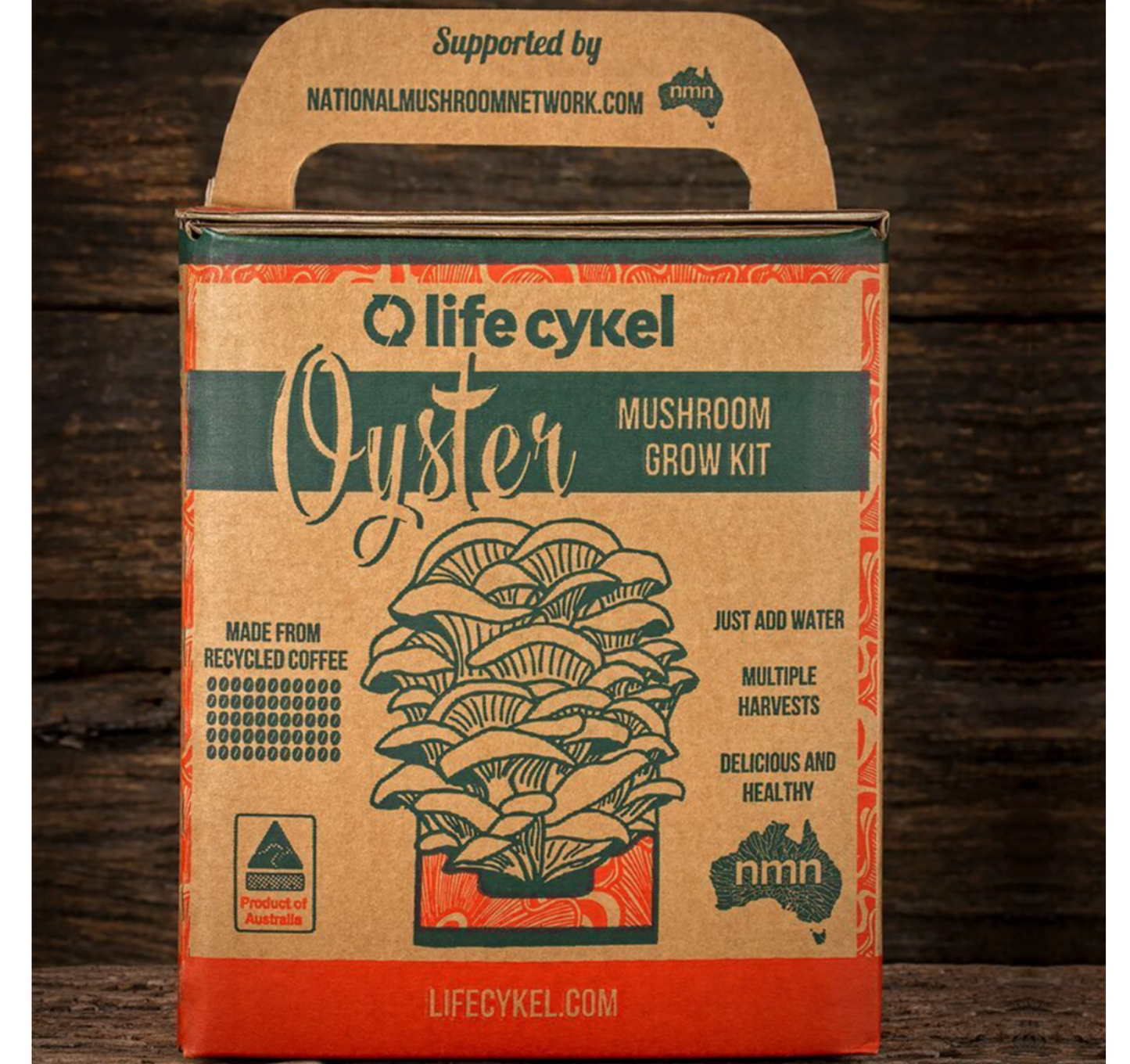 Life Cykel Grow Kit, Oyster Mushroom