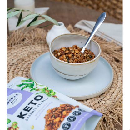 The Monday Food Co Keto Gourmet Granola 300g Or 800g, Sweet Crunchy Macadamia Clusters Flavour