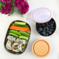 Ever Eco Stainless Steel Bento Box 580ml, Two Compartments & Plastic Free