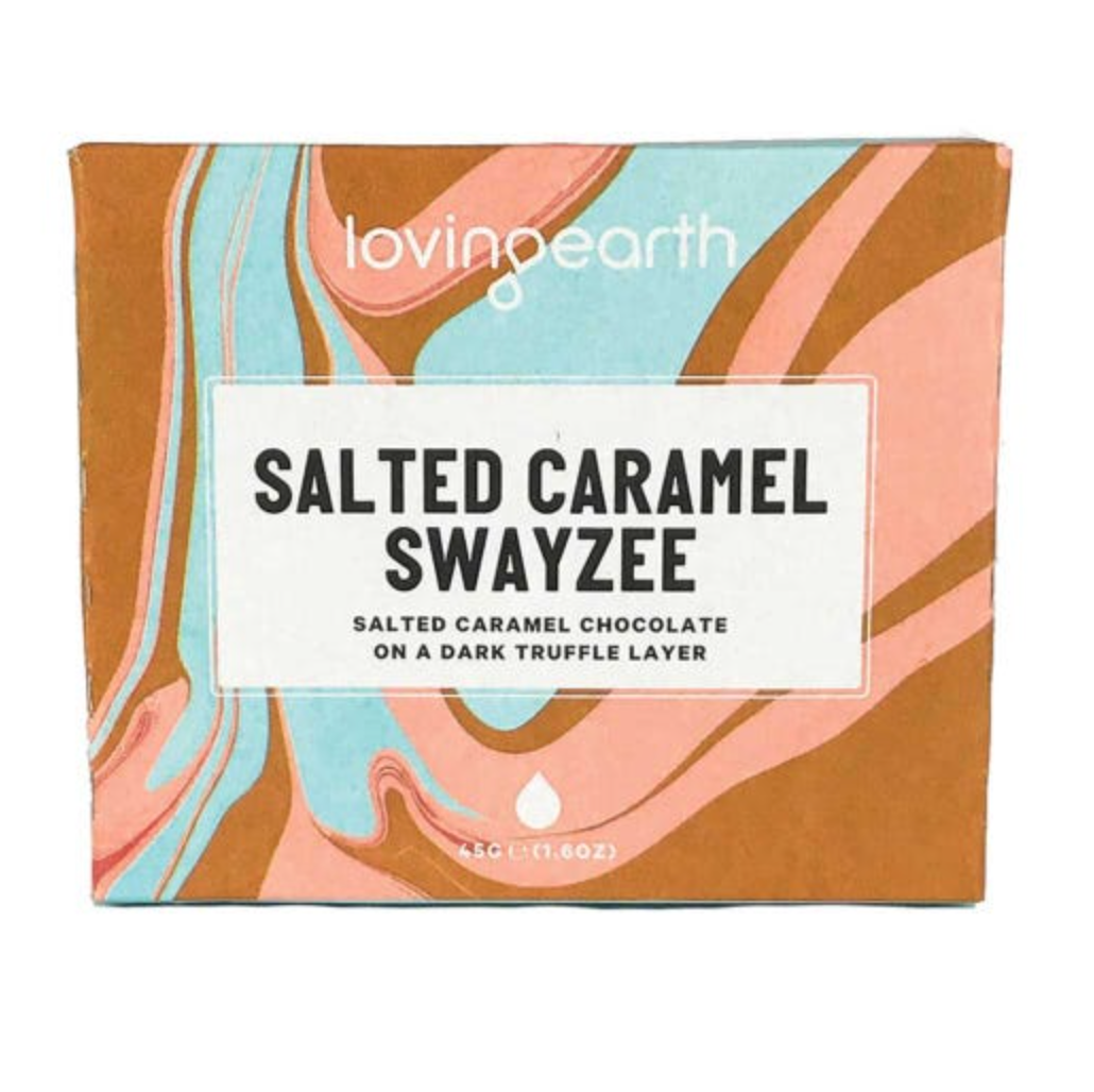 Loving Earth Pocket Sized Chocolate 45g Salted Caramel Swayzee Flavour