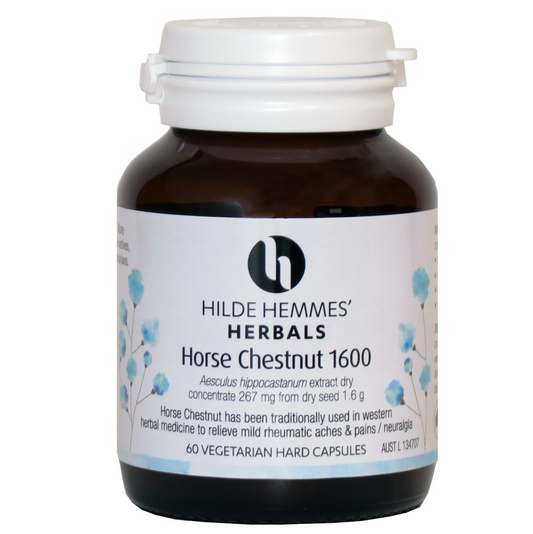 Hilde Hemmes Herbal's 60 Vegetarian Capsules, Horse Chestnut 1600mg