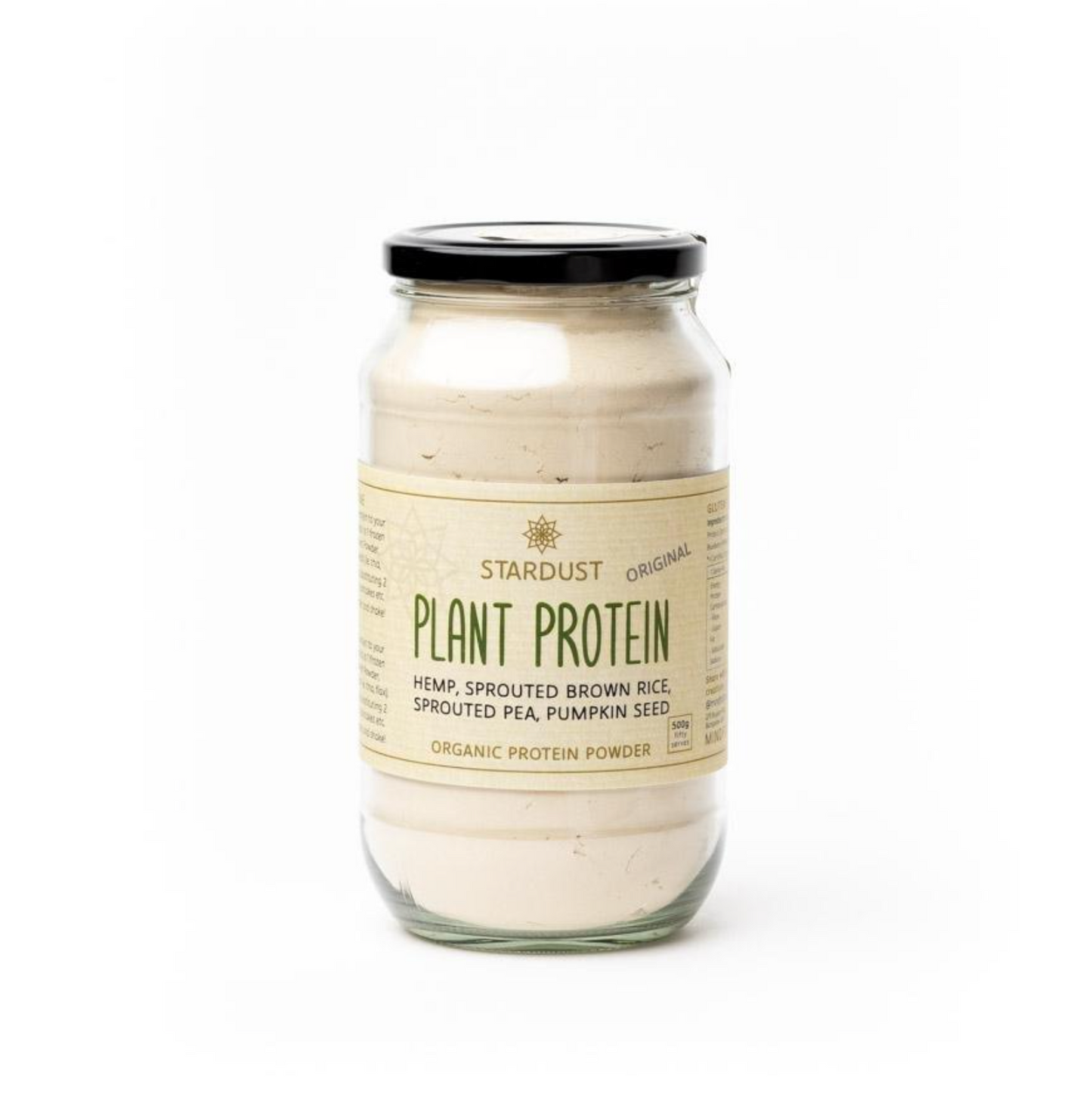 Stardust Plant Protein Powder 380g, Original Flavour Gluten Free & Organic