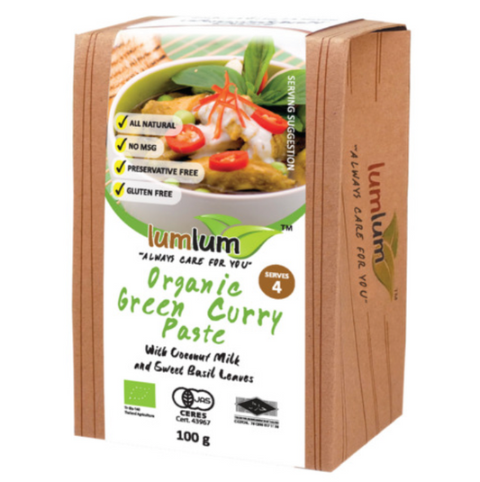 Lum Lum Organic Curry Paste 100g, Green