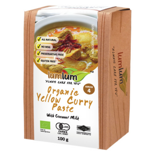 Lum Lum Organic Curry Paste 100g, Yellow