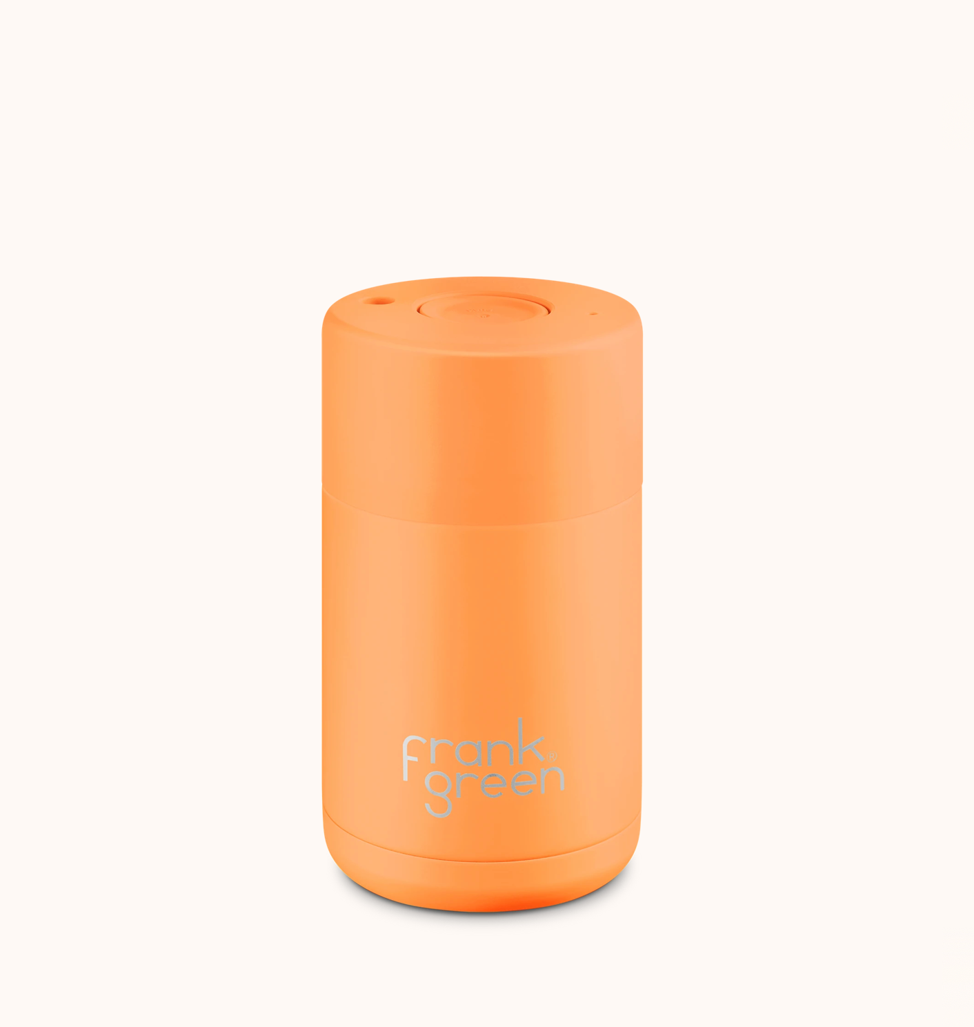 Frank Green Ceramic Reusable Cup 10oz, Neon Orange