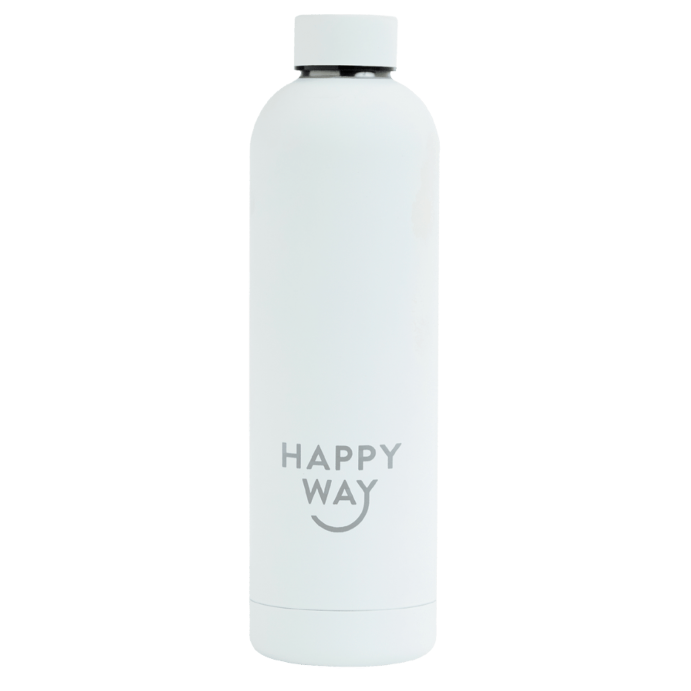 Happy Way Insulated Stainless Steel Bottle 750ml, White