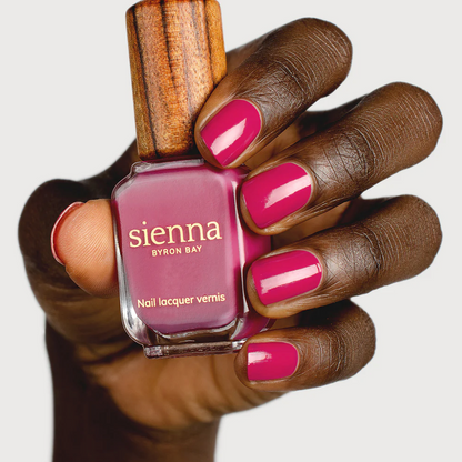 Sienna Byron Bay Nail Polish 10ml, Goddess {Raspberry Pink}