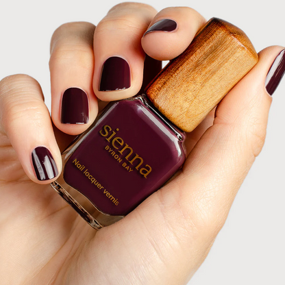 Sienna Byron Bay Nail Polish 10ml, Infinite {Dark Aubergine Purple}