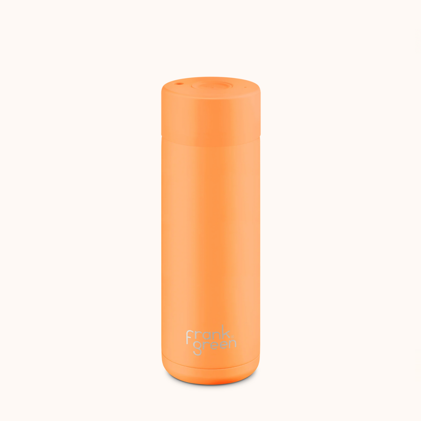 Frank Green Ceramic Reusable Bottle 20oz, Neon Orange