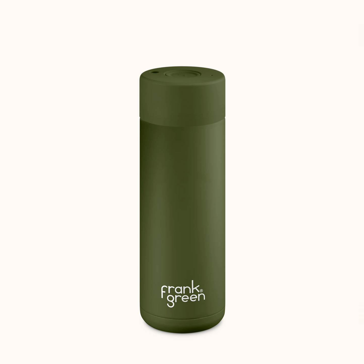 Frank Green Ceramic Reusable Bottle 20oz, Khaki