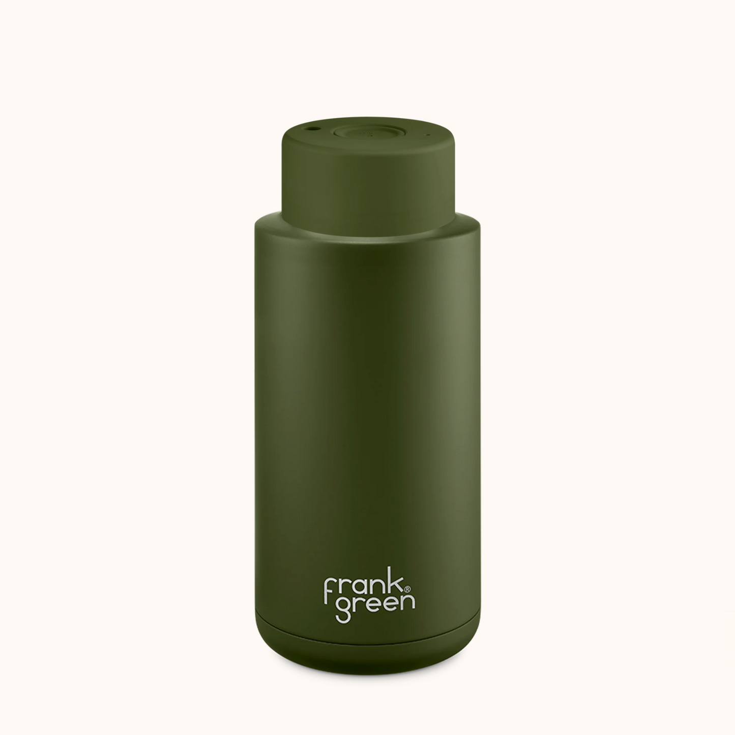 Frank Green Ceramic Reusable Bottle 34oz, Khaki