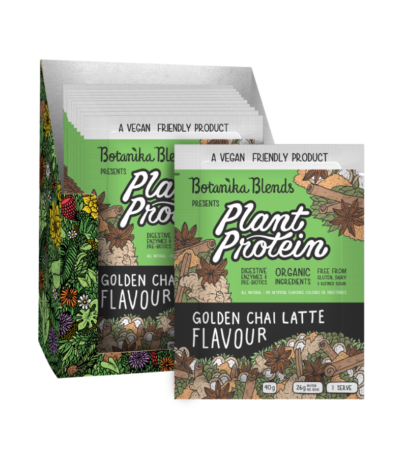 Botanika Blends Plant Protein 40g, 500g Or 1Kg Golden Chai Latte Flavour