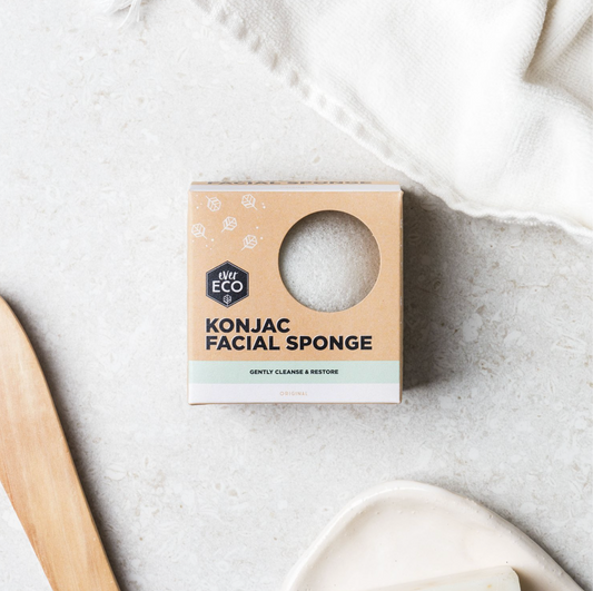 Ever Eco Reusable Konjac Facial Sponge, Original, Charcoal Or Turmeric