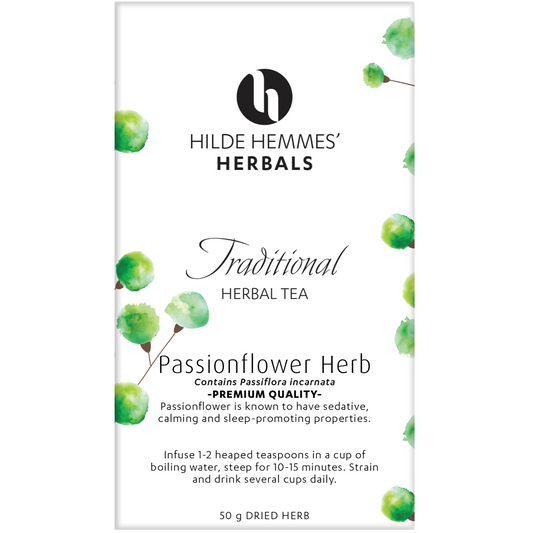 Hilde Hemmes Herbal's Passionflower Tea 50g Dried Herb Or 30 Tea Bags, Sleep-Promoting Properties