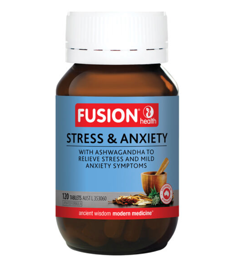 Fusion Health Stress & Anxiety Tablets 30, 60 Or 120