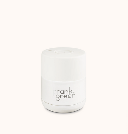 Frank Green Ceramic Reusable Cup 6oz, 10oz Or 16oz, Cloud (Push Button Lid)