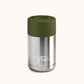 Frank Green Ceramic Reusable Cup Chrome Collection 10oz, Metallic Silver (Push Lid)