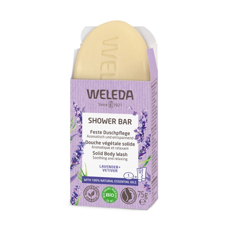 Weleda Shower Bar 75g, Lavender & Vetiver {Soothing & Relaxing}