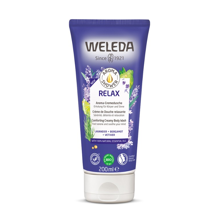 Weleda Aroma Body Wash 200mL, Relax {Lavender, Bergamot & Vetiver}