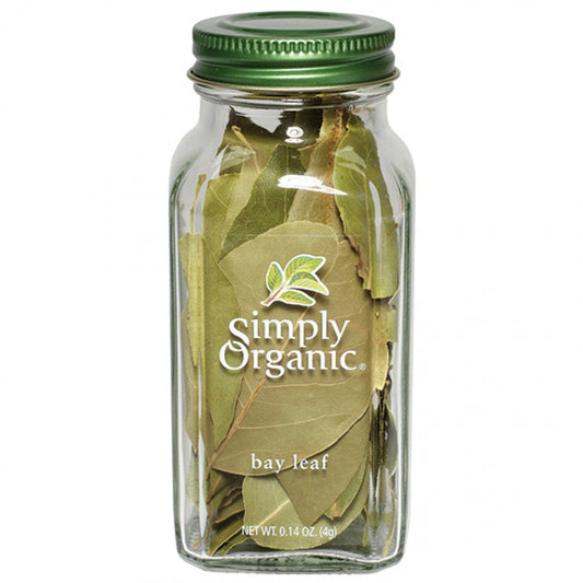 Simply Organic Bay Leaf 4g, (Glass Jar)