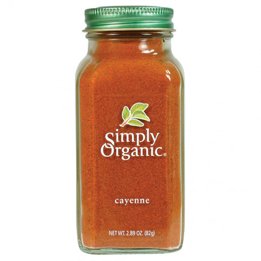 Simply Organic Cayenne Pepper 82g, (Glass Jar)