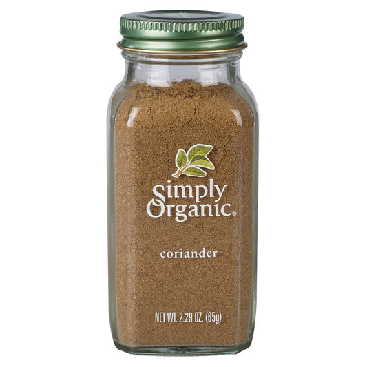 Simply Organic Coriander Seed Ground 85g, (Glass Jar)