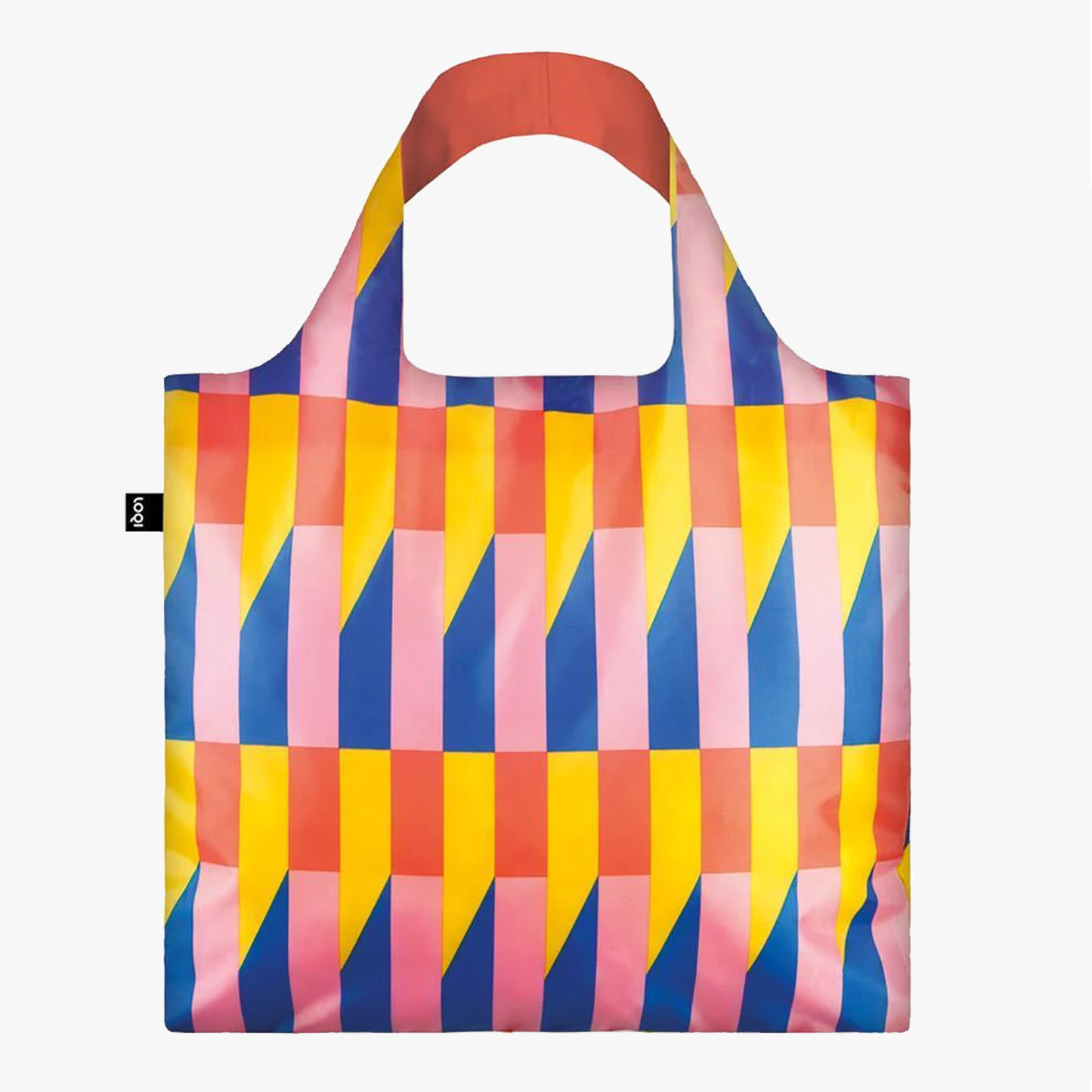 Loqi Shopping Bag, Geometric Stripes