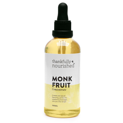 Thankfully Nourished Monk Fruit Concentrate 50ml Or 100ml, Great For Keto Baking