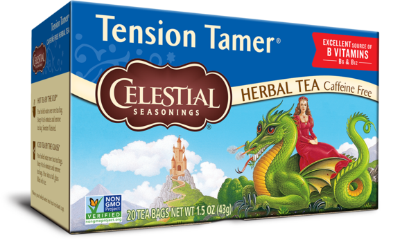 Celestial Seasonings Herbal Tea 20 Bags, Tension Tamer Caffeine Free