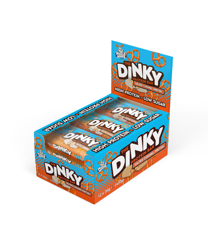 Muscle Moose The Dinky Protein Bar 35g Or 12X 35g Box, Salted Caramel Pretzel Flavour