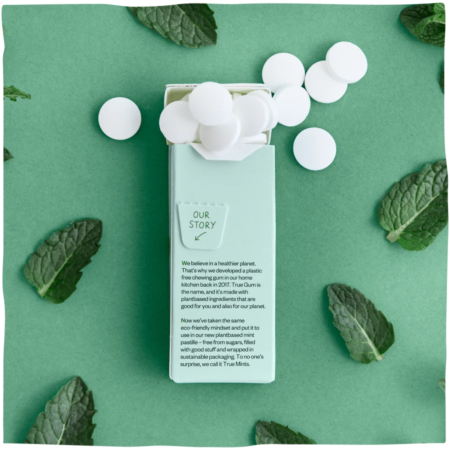 Mints Without Plastic Box True Mints Sugar Free Mints A Single Pack (13g) Or A Box Of 18, Fresh ...