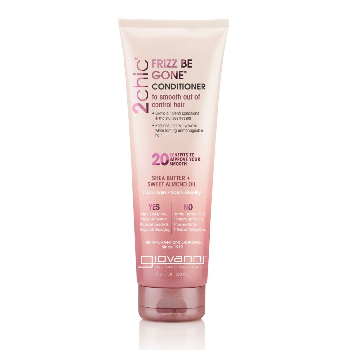 Giovanni 2Chic Frizz Be Gone Conditioner 250ml, To Smooth Out Of Control Hair