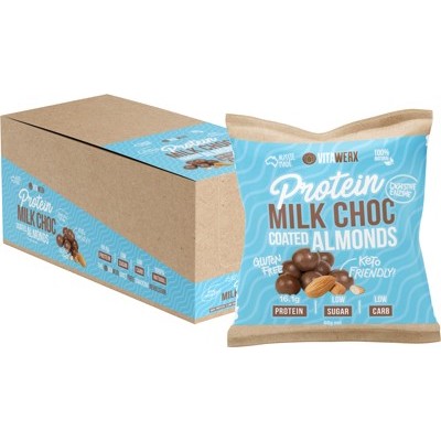 Vitawerx Protein Milk Chocolate Coated Almonds 60g or Box of 10