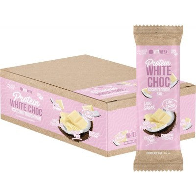Vitawerx Protein White Chocolate Bar Coconut Rough 35g or Box of 12