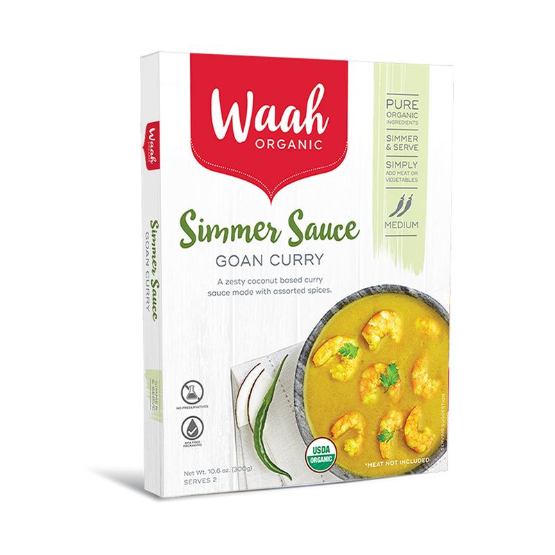 Waah Organic Simmer Sauce 300g, Goan Curry