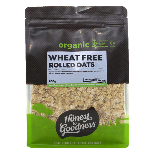 Honest To Goodness Wheat Free Rolled Oats 700g Or 4Kg, Australian Certified Organic & Wheat Free